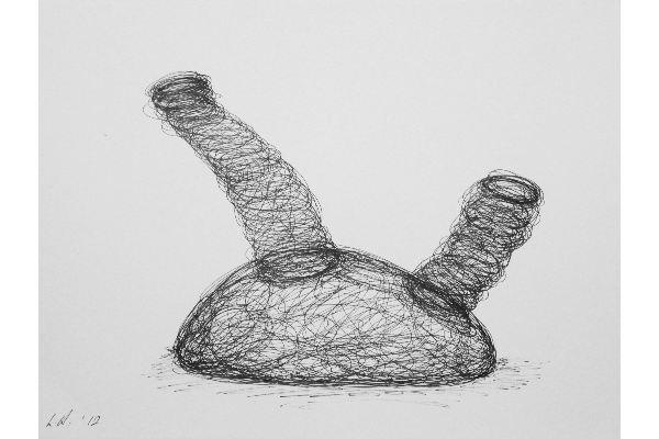 Drawn into Life XI, encre sur papier Canson Bristol, 12x9p.